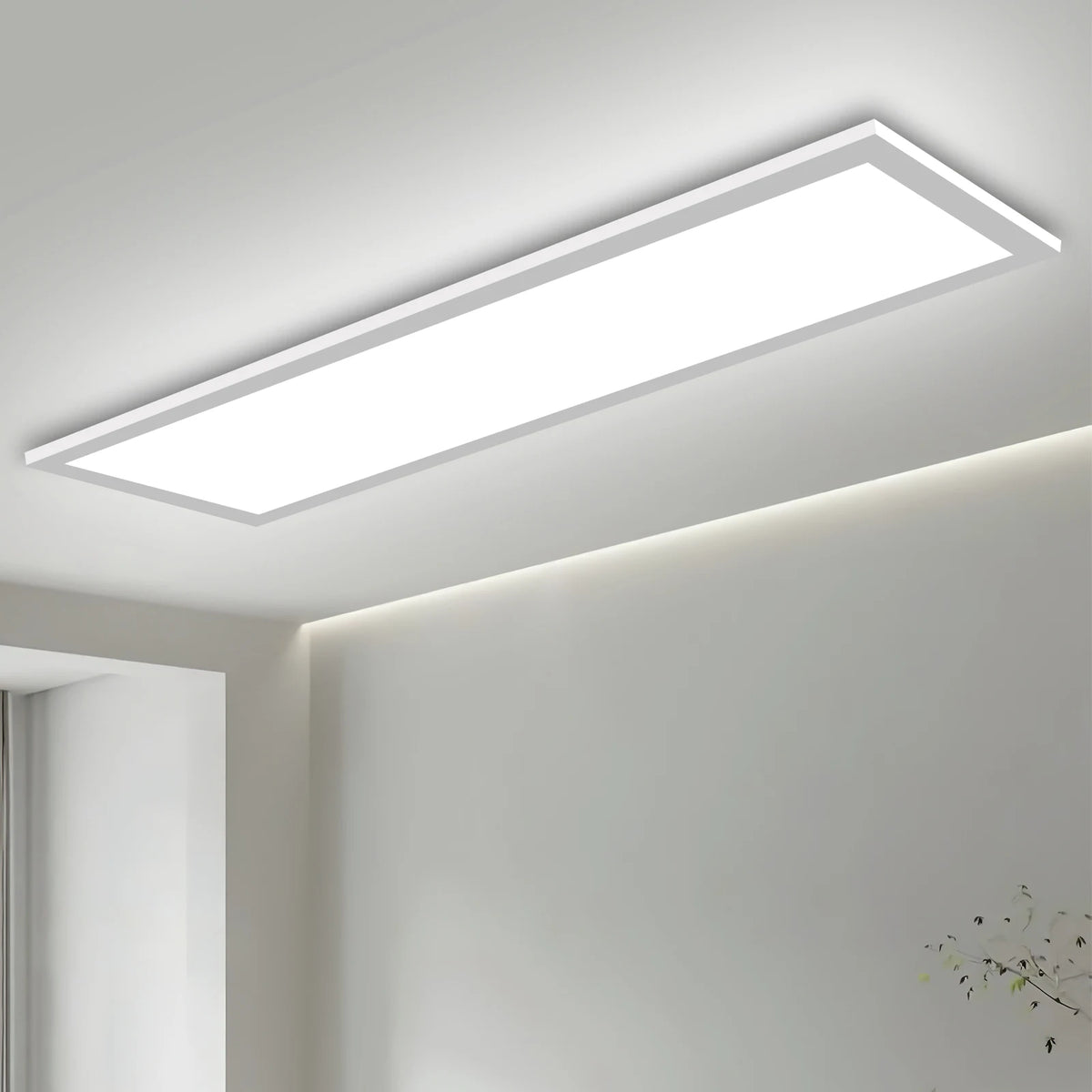 LED Flat Panel Mennyezeti Lámpa – 24W Távirányítós Dimmer, 2400 lm, Nappaliba és Hálószobába
