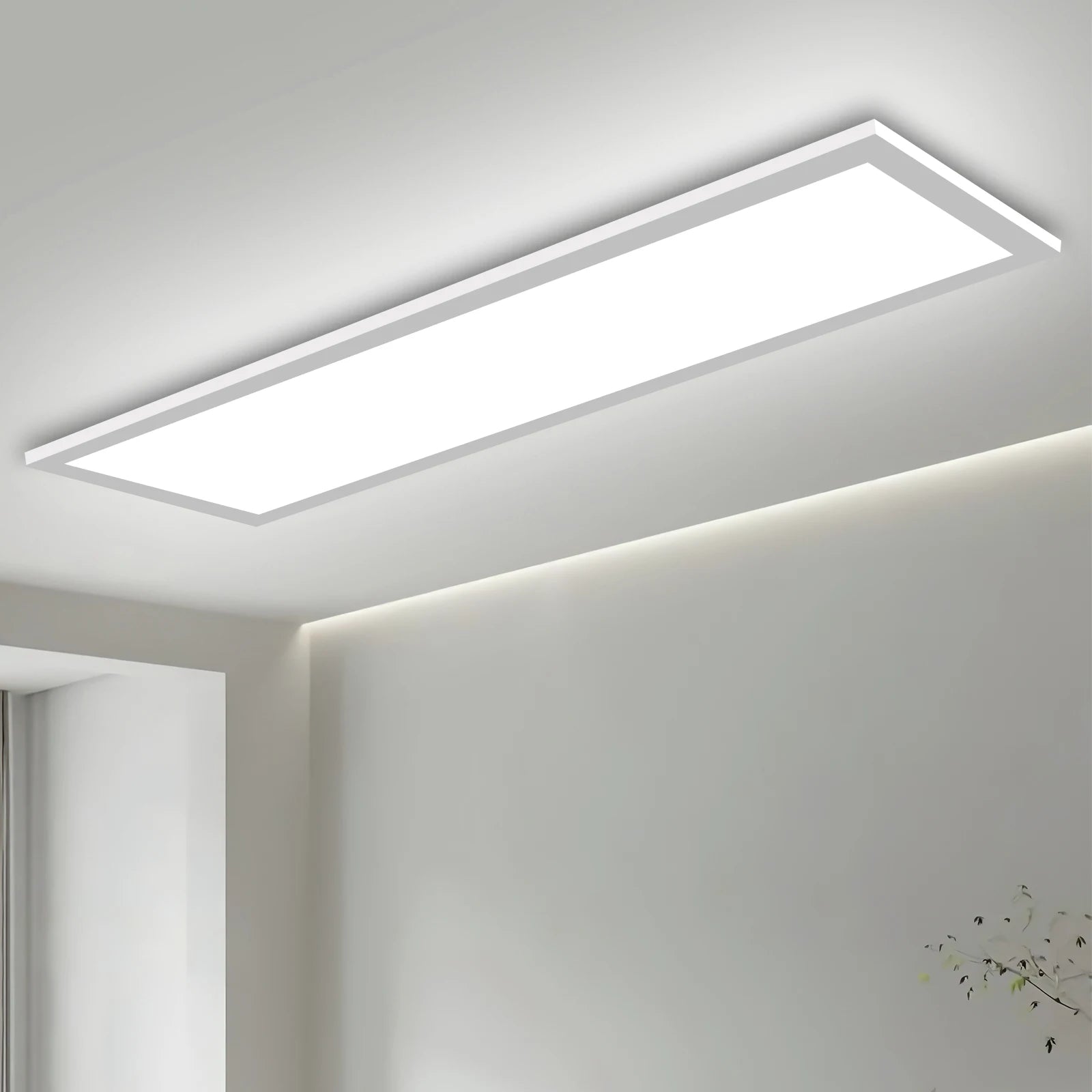 LED Flat Panel Mennyezeti Lámpa – 24W Távirányítós Dimmer, 2400 lm, Nappaliba és Hálószobába