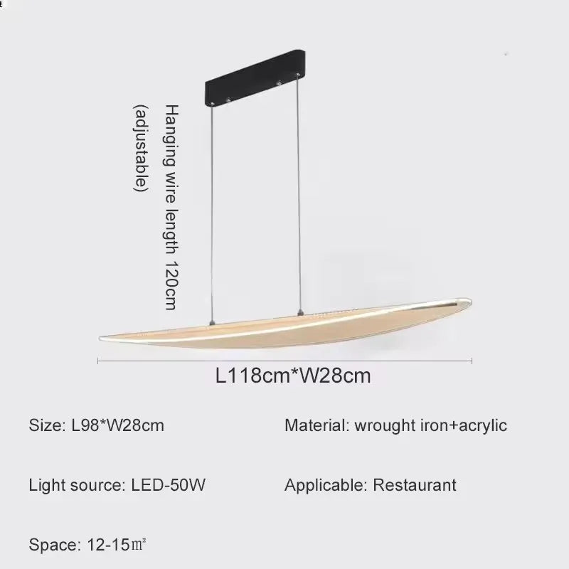 Akril Függő Csillár – Modern LED Bárlámpa Étkezőbe, Bárba és Nappaliba