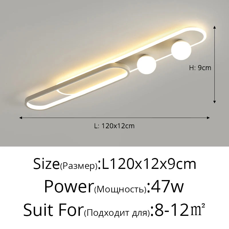 LED Mennyezeti Lámpa Ovális Gömbös – Családi Nappaliba és Konyhába