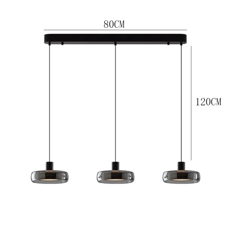 Modern Függőlámpa Étkezőasztal Fölé XL – LED, 1–4 Karos, Táv- és APP-vezérelt