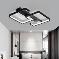 Fekete Dimmelhető LED Mennyezeti Lámpa – Távirányítós Modern Design