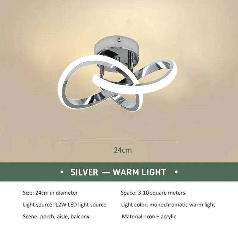 LED Fénysáv Mennyezeti Lámpa – Modern Minimalista Erkkélyre és Bejárathoz