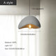 Wabi-Sabi Függesztő Lámpa – Modern E27 LED Csillár