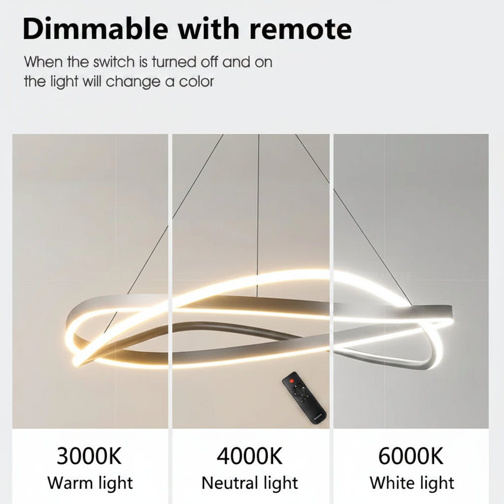 Nagy Gyűrűs LED Csillár – Minimalist Kör Lámpa Nappaliba