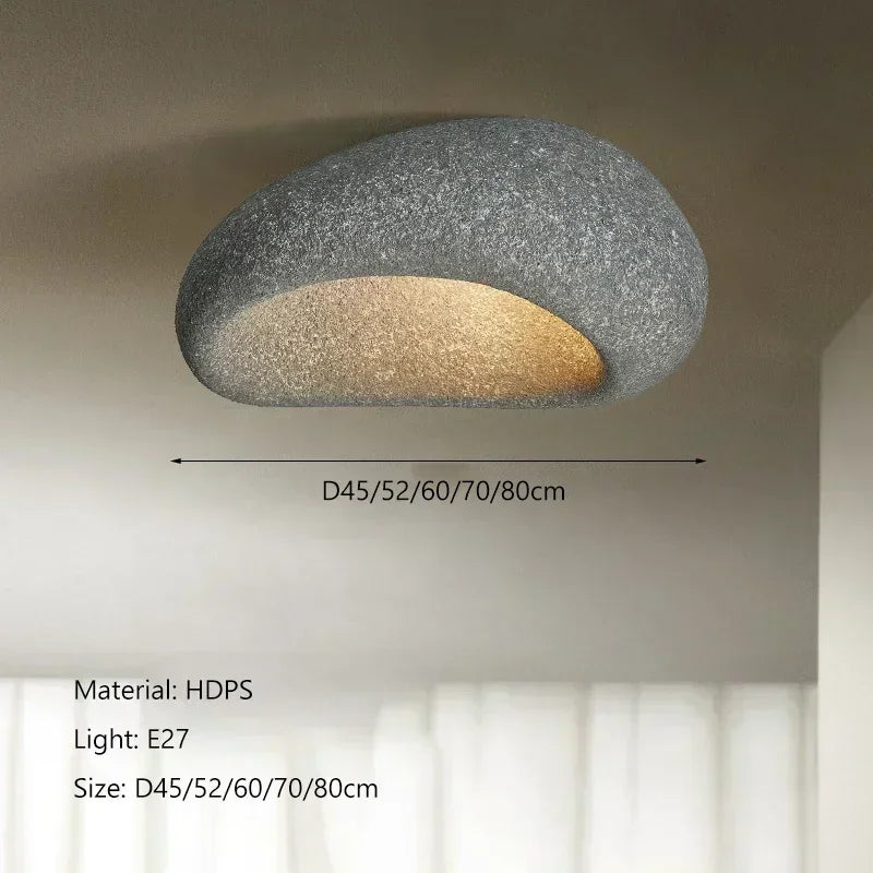 Wabi-Sabi Gyanta Csillár LED – Skandináv Krém Stílus Nappaliba