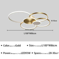 Ultravékony LED Mennyezeti Lámpa – Dimmelhető Nyílt Csillár 58–80 cm