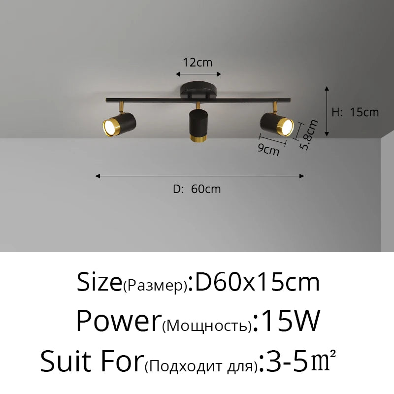 Fekete Fehér LED Csillár Modern – 3-5 Karos Nappaliba Folyosóra
