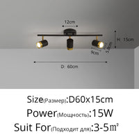 Fekete Fehér LED Csillár Modern – 3-5 Karos Nappaliba Folyosóra