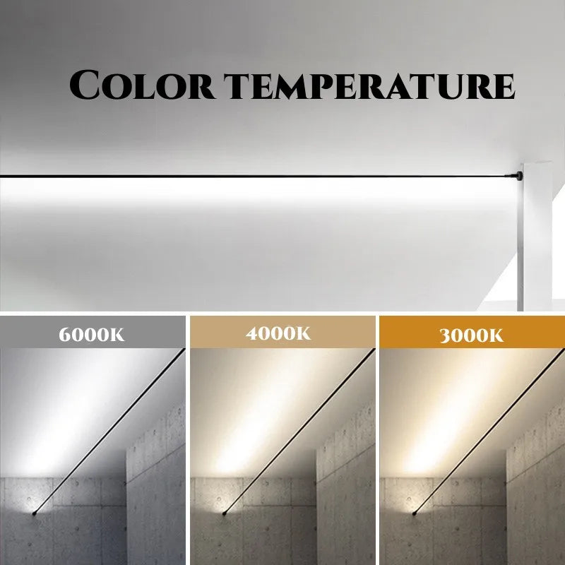 DIY LED Vonalás Lámpa – Modern Minimalista Fénysáv Mennyezetre