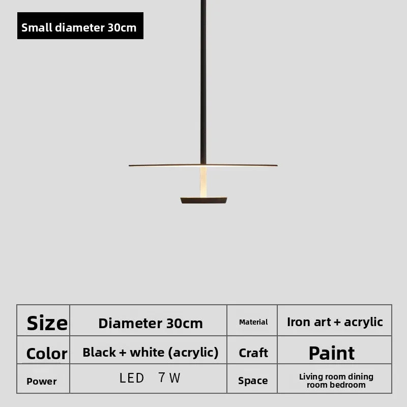Modern Fém Függőlámpa – Minimalista LED Lámpa Nappaliba és Étkezőbe
