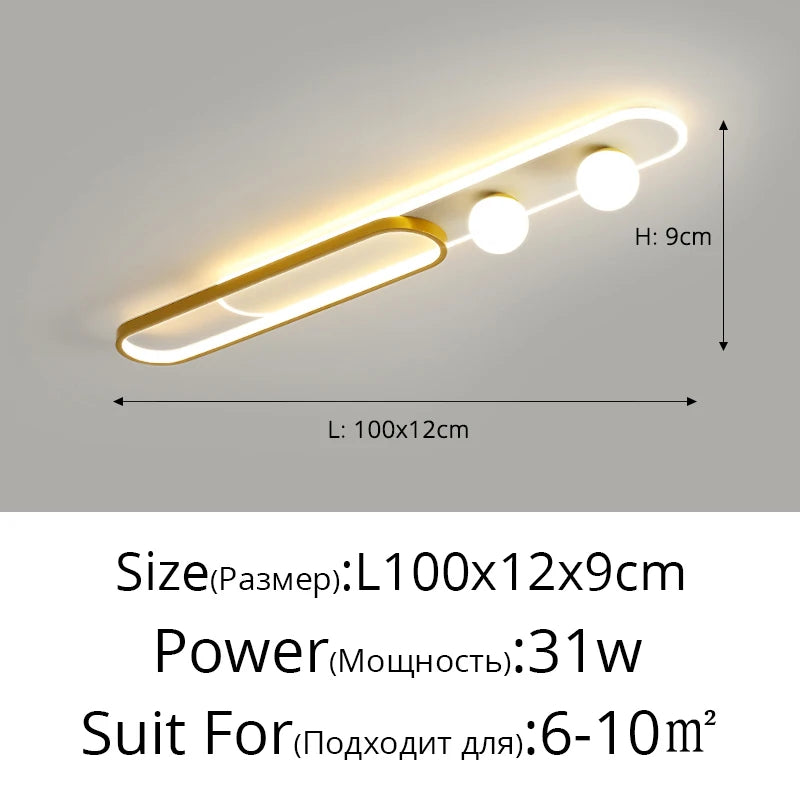 LED Mennyezeti Lámpa Ovális Gömbös – Családi Nappaliba és Konyhába
