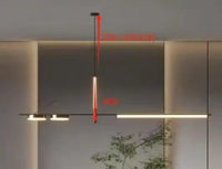 Minimalista Lineáris Csillár – Modern LED Lámpa Étterembe, Bárba és Nappaliba
