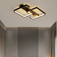 Fekete Dimmelhető LED Mennyezeti Lámpa – Távirányítós Modern Design