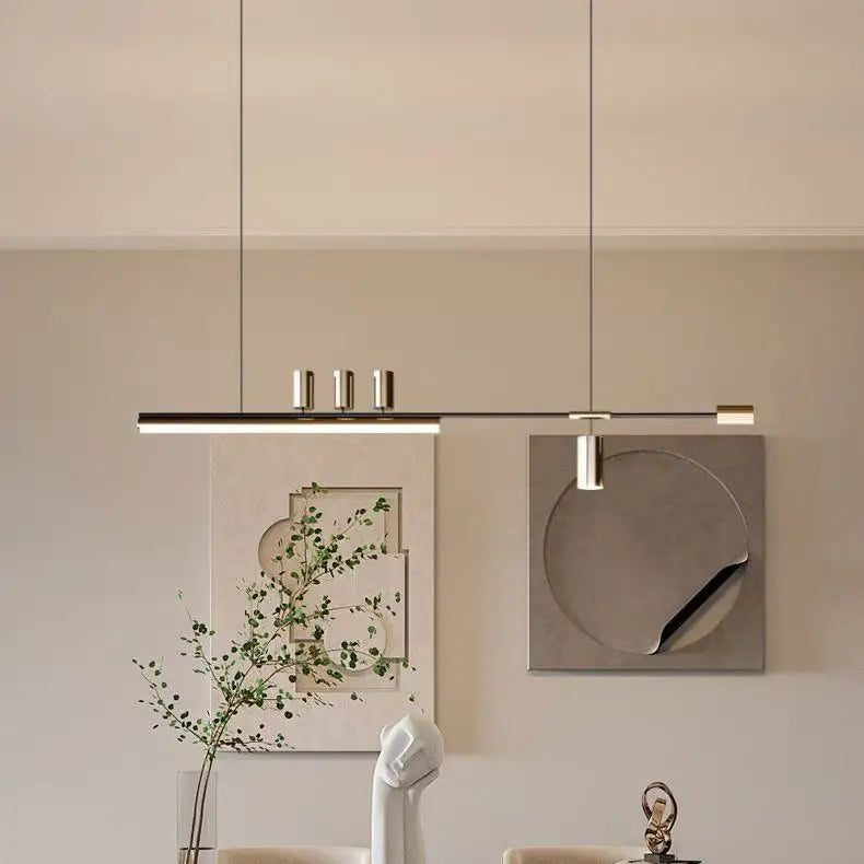 Minimalista Lineáris Csillár – Modern LED Lámpa Étterembe, Bárba és Nappaliba