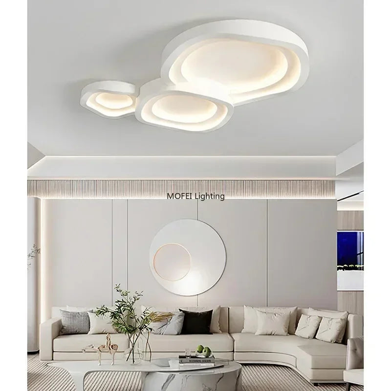 Nordic Minimalista LED Mennyezeti Lámpa – 40–60 cm Dimmelhető