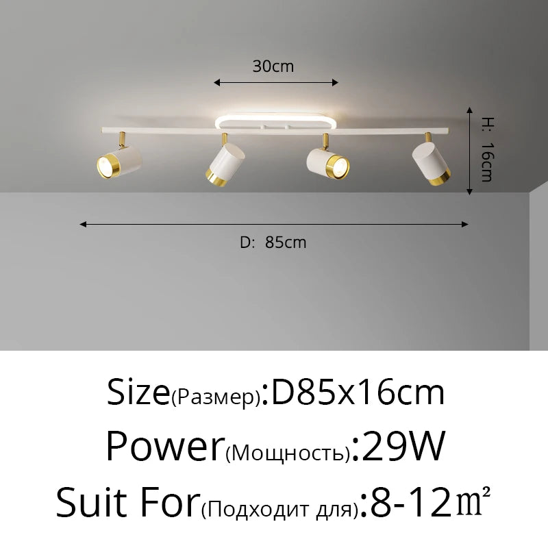 Fekete Fehér LED Csillár Modern – 3-5 Karos Nappaliba Folyosóra