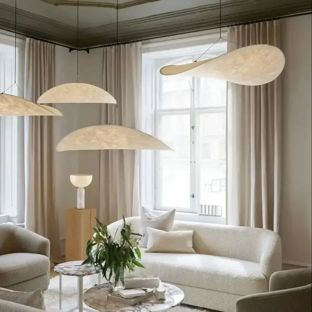 Nordik Kerek Függő Csillár – Modern LED Lámpa Étkezőbe és Nappaliba, 6 Méretben