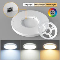 LED Radar Mozgásérzékelős Mennyezeti Lámpa –  Fekete/Fehér