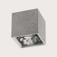 Beton kocka mennyezeti spotlámpa 14 cm