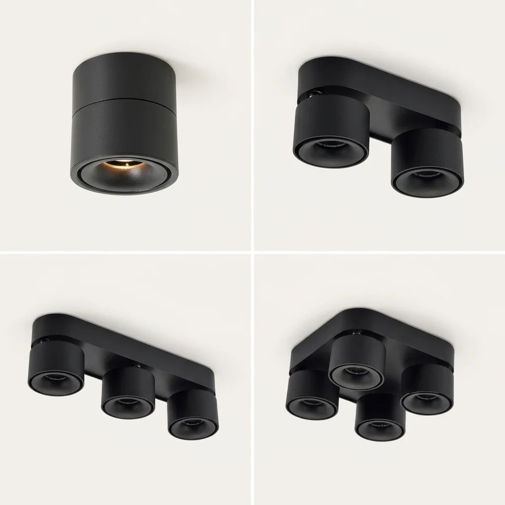 LED COB spotlámpa 1, 2, 3 és 4 fejes kivitelben