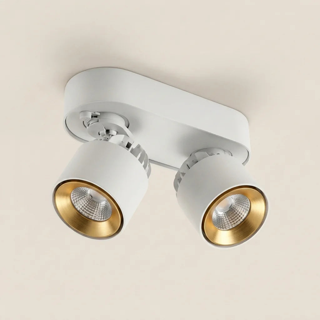 Fehér LED COB spotlámpa arany belső gyűrűvel