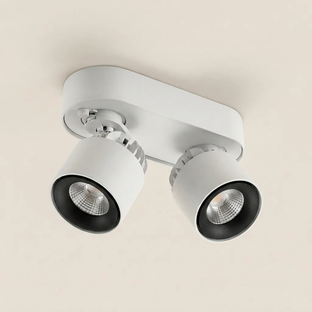Fehér LED COB spotlámpa fekete belső gyűrűvel
