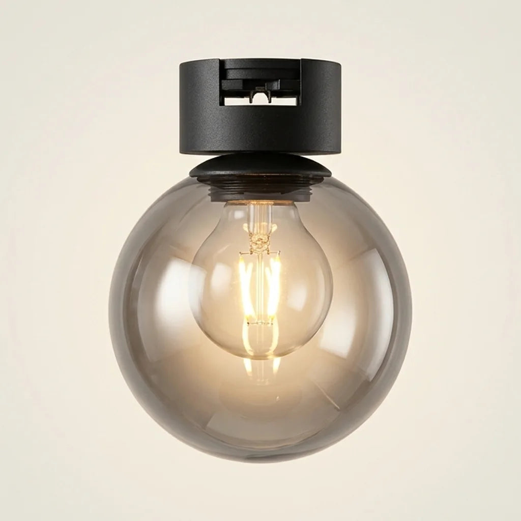 Füstüveg gömb sínlámpa 3 W a LED vonalhoz