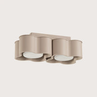 Felhő alakú mennyezeti spotlámpa, taupe (2 spot – GX53)