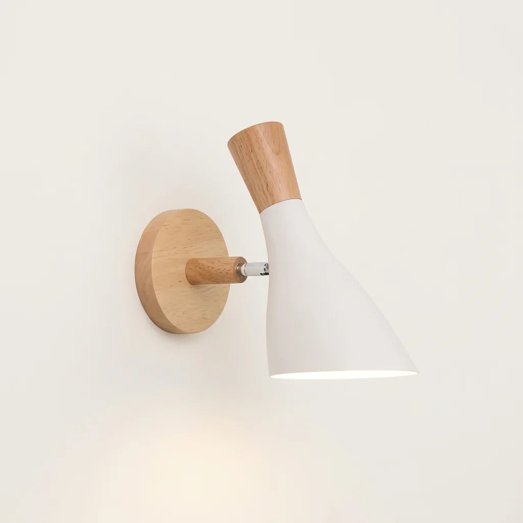 Fehér palack formájú búrás fali lámpa, C forma