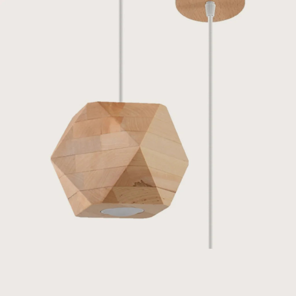 Geometrikus natúr fa függőlámpa