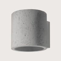 Henger alakú fel-le világító fali lámpa, szürke (1 izzós – beton)
