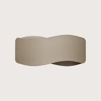 Hullámos acél sáv fali lámpa, taupe (30 cm)
