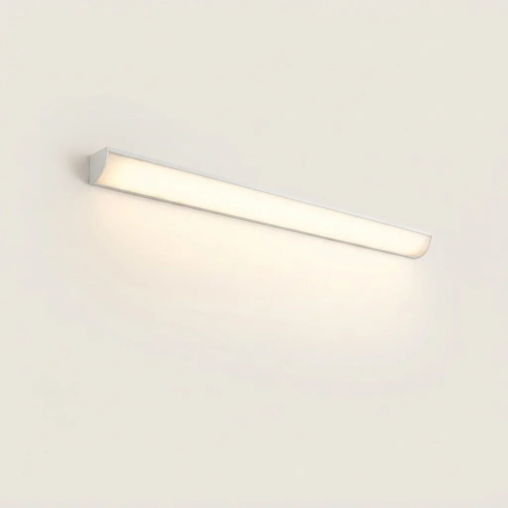 Fehér kültéri LED fényrúd fali lámpa, IP65, világítva