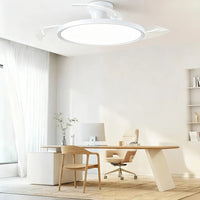 Láthatatlan lapátos ventilátor lámpa dolgozószobában