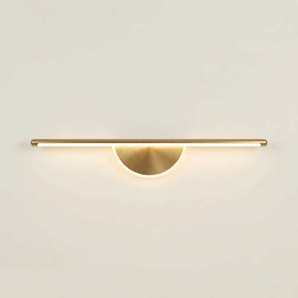 60 cm-es LED fényrúd arany félholddal, világítva
