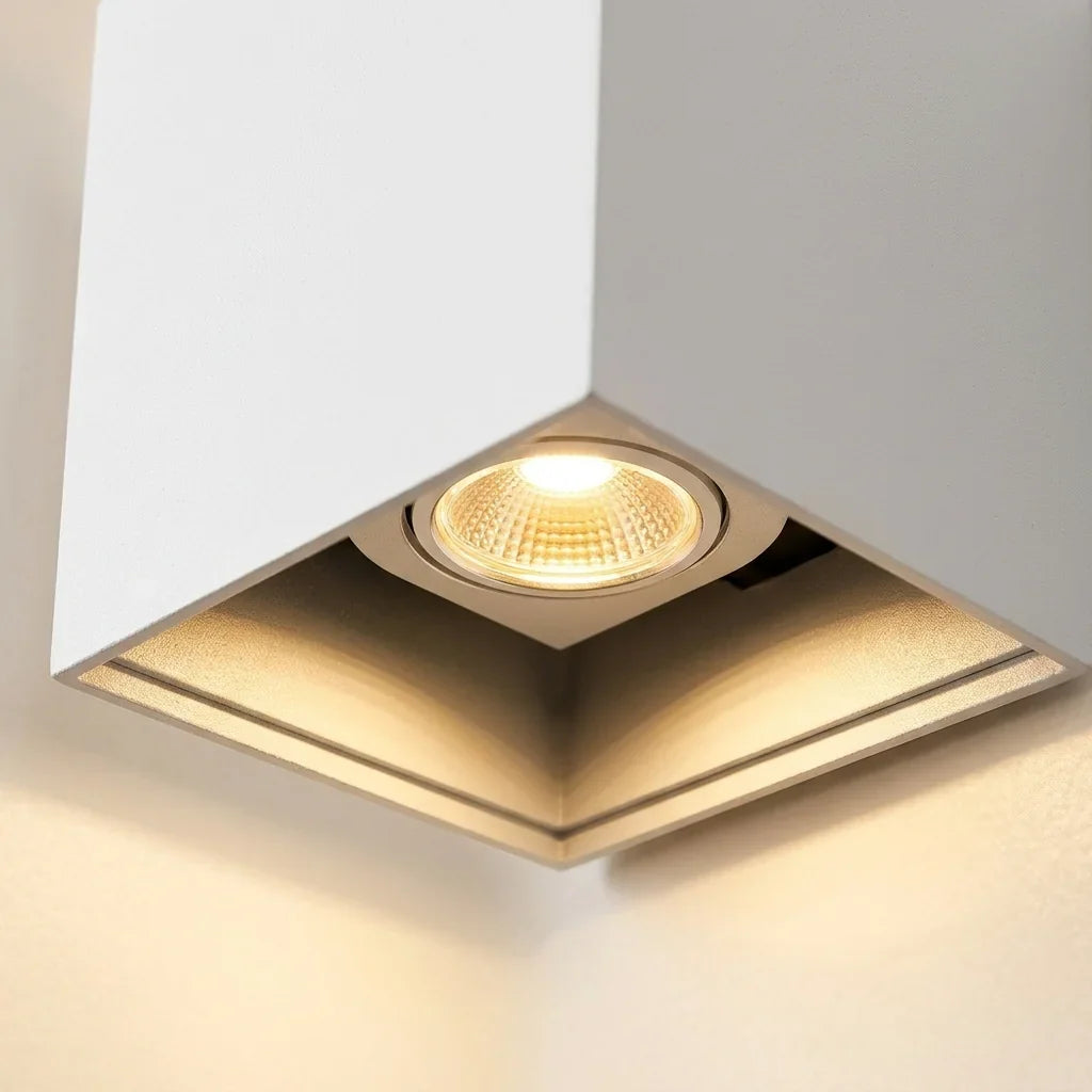LED chip és alumínium élek közelről