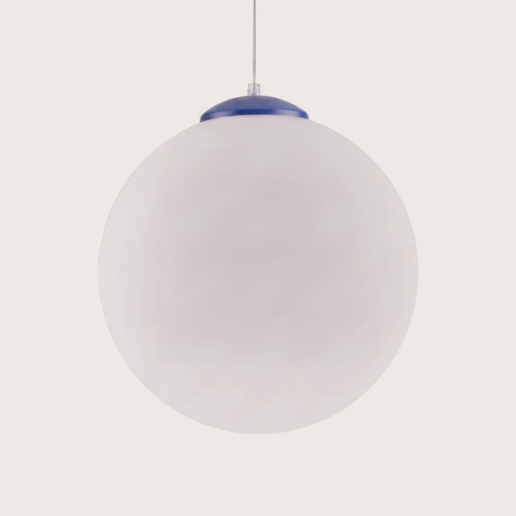 Opál üveg gömb függőlámpa, ultramarin (Ø 40 cm)