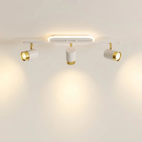 Fehér LED spot sín 3 forgatható spottal, LED gyűrűvel (B típus)