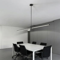 Lineáris LED függőlámpa tárgyalóasztal fölött