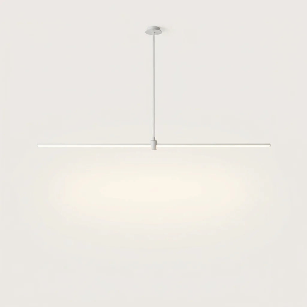Fehér T-alakú lineáris LED függőlámpa