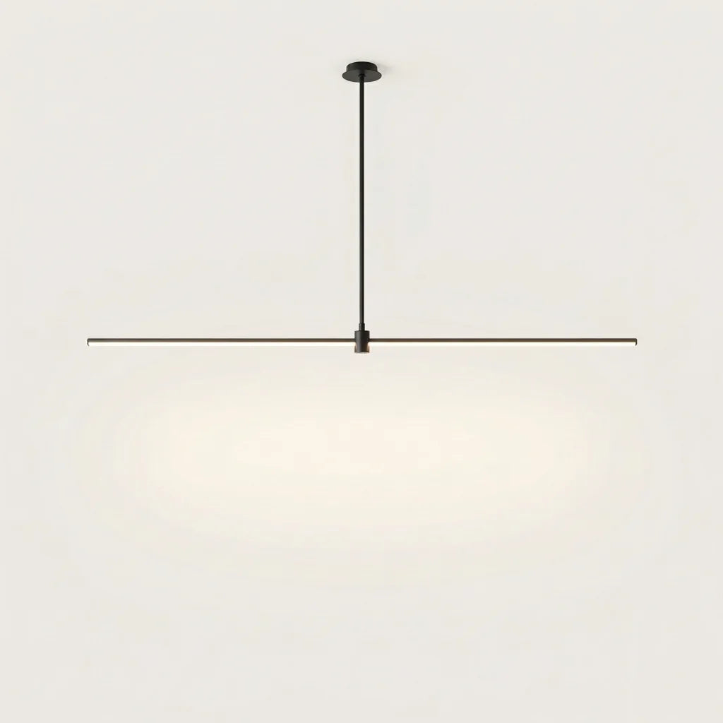 Fekete T-alakú lineáris LED függőlámpa