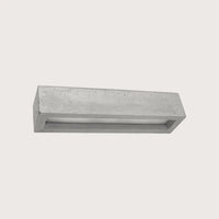 Téglalap alakú kerámia vagy beton fali lámpa, szürke (50 cm – beton)
