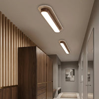 Travertin-dió LED lámpák modern folyosón