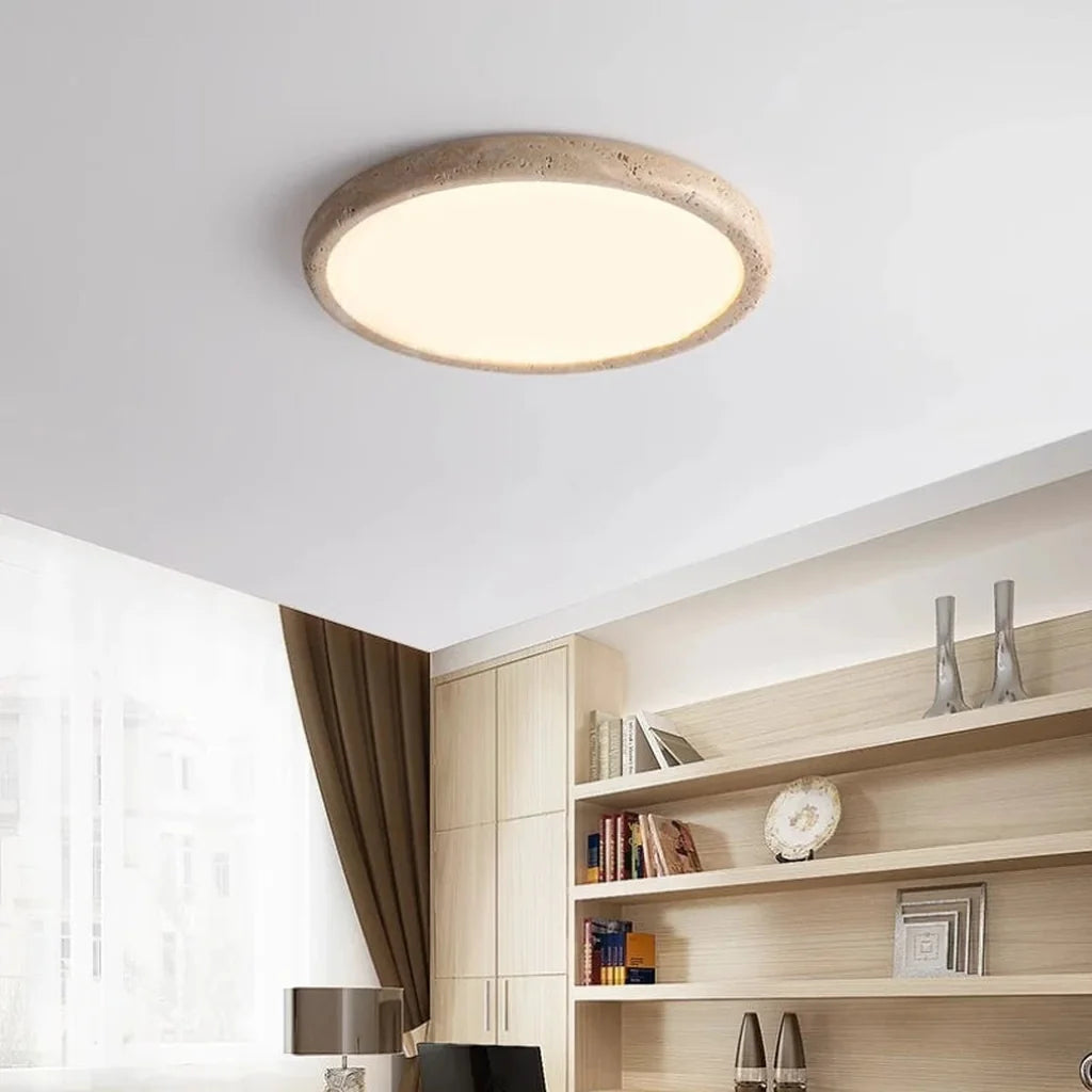 Travertin LED lámpa dolgozószobában