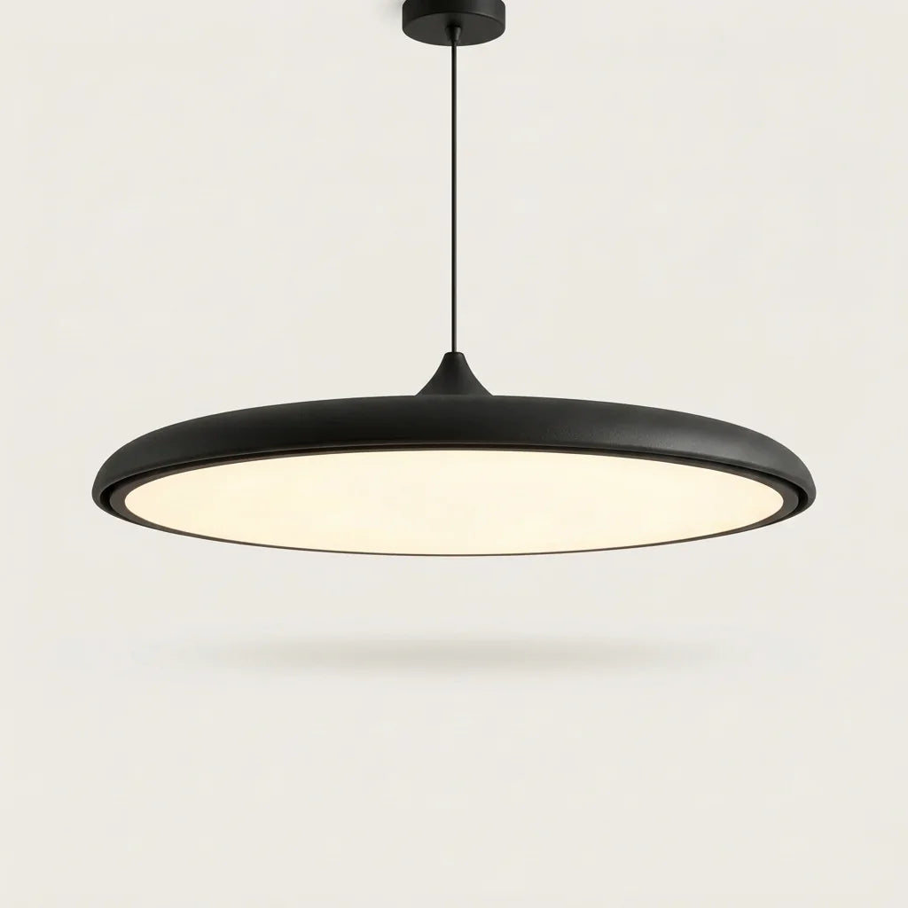 Fekete UFO korong LED függőlámpa