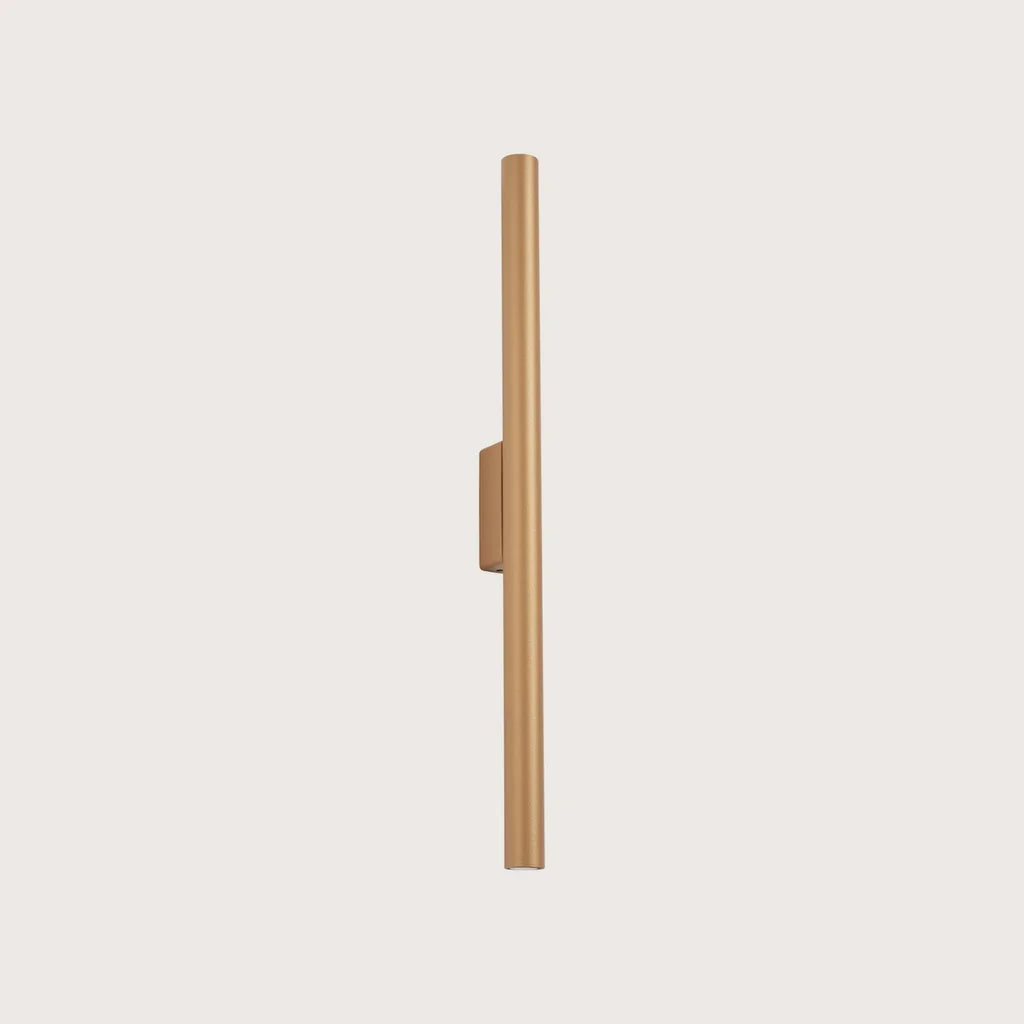 Vékony cső fali lámpa 50 cm, arany